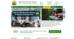 Desktop Screenshot of eastbalipovertyproject.org