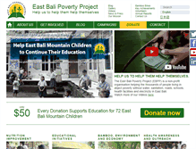 Tablet Screenshot of eastbalipovertyproject.org